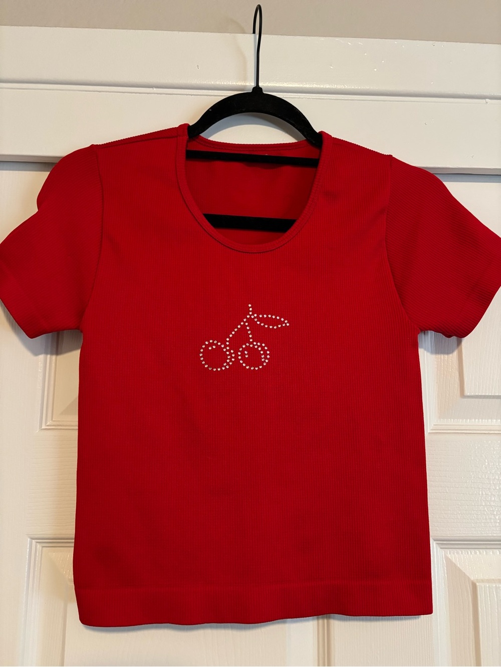 Rhinestone Cherry Top